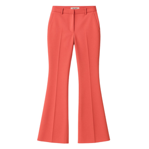 NEW ALEXANDER MCQUEEN Women's Bootcut Trousers in Coral Size 42